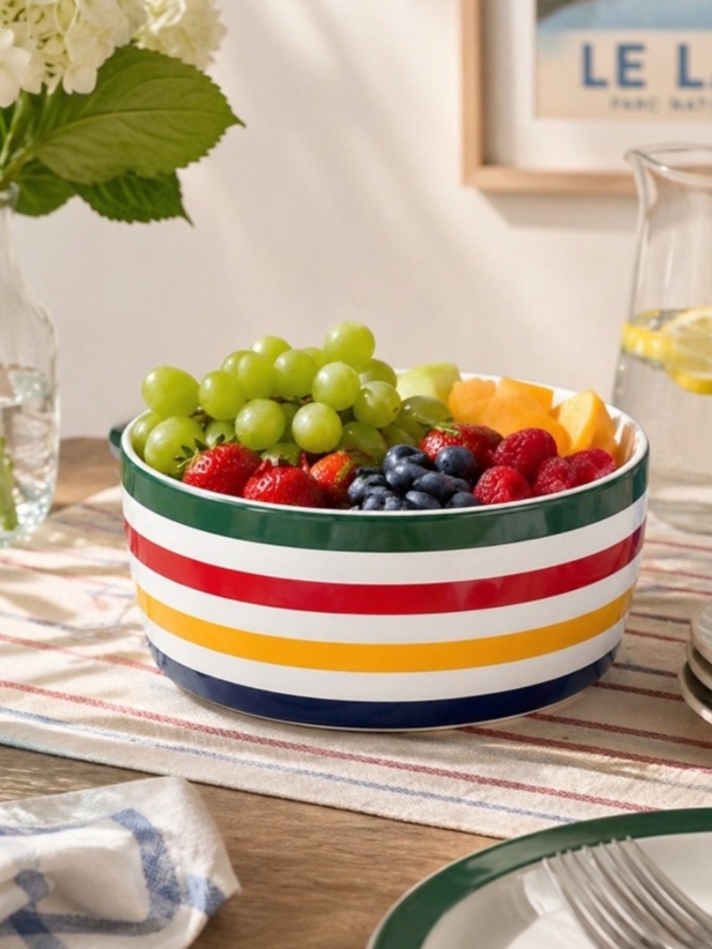 HBC Stripes Hudson’s Bay Company Classic Multistripe Ceramic Bowl